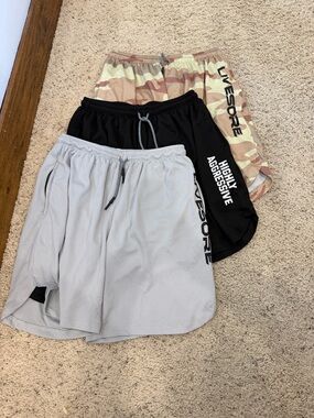 Livesore Men's Athletic Shorts — Black, Gray, Camo